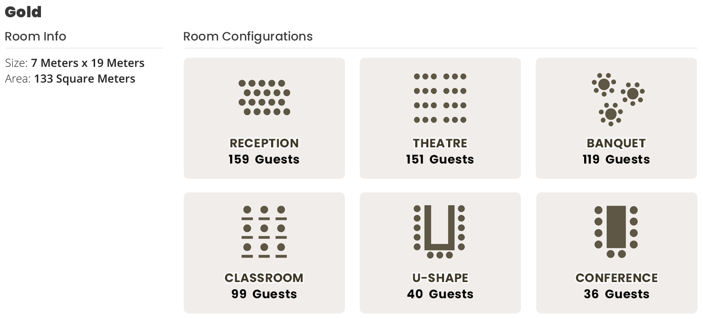 information about the Gold Room